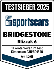 Meine Reifen Testsiegel Auto Bild 11 2025 Bridgestone Blizzak 6